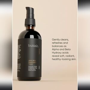Buttah AHA BHA Rosewater Toner, 3.4 fl oz (100 ml), New Without Box